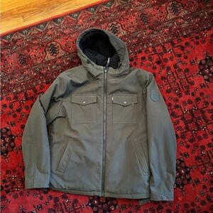 Levi's Green Sherpa Jacket